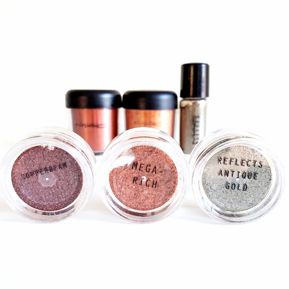 MAC Pigments Samples Set Copperbeam Mega Rich Gold